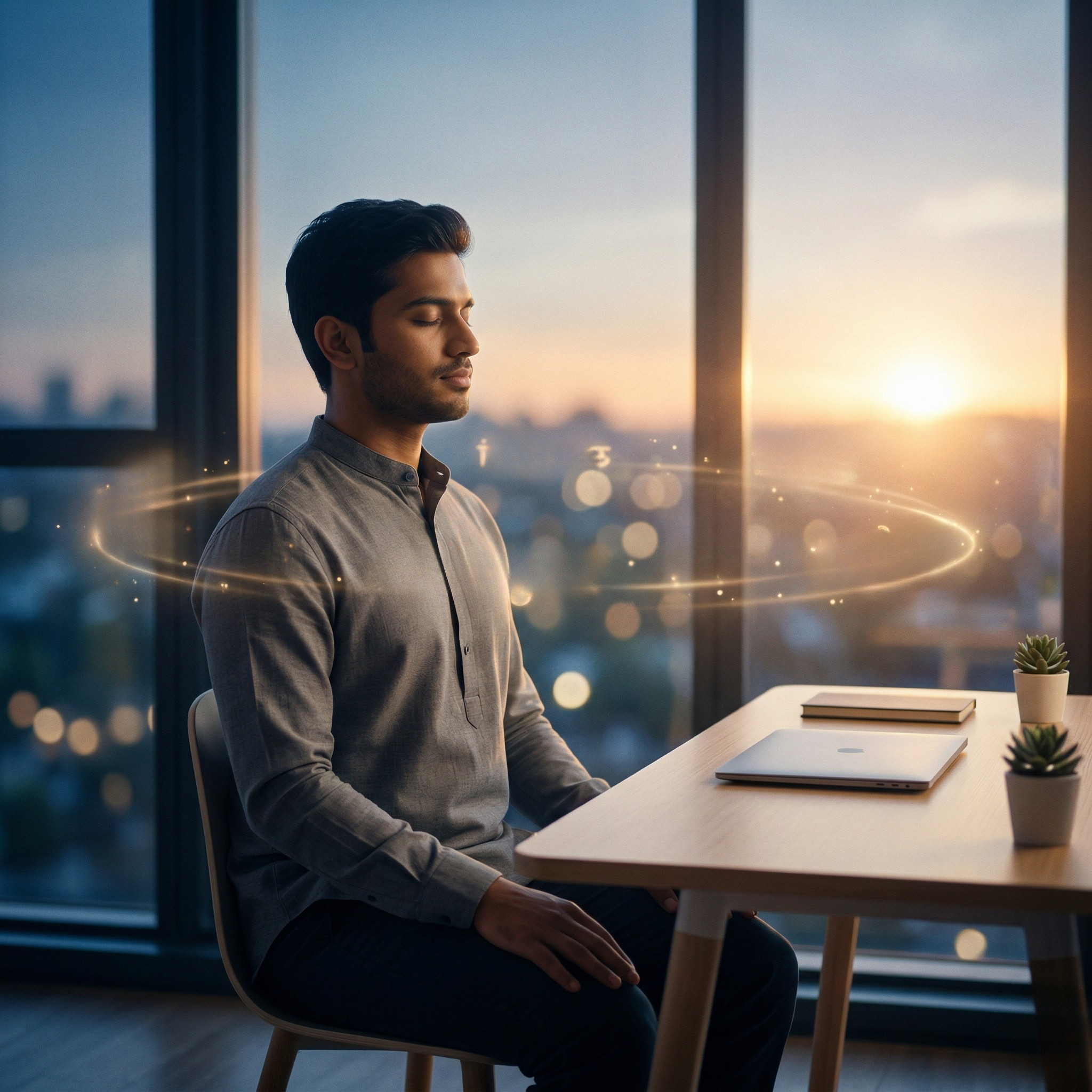 Man-sitting-meditating